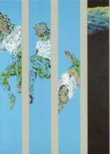 Kunstkarte: Malerei-Abbildung: In Abeyance - Serie blau + Cloud 3, Martin Gut, 2002
