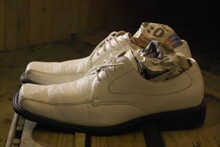 Sport Stuffed Pair of Shoes, a art object by Martin Gut, 2008